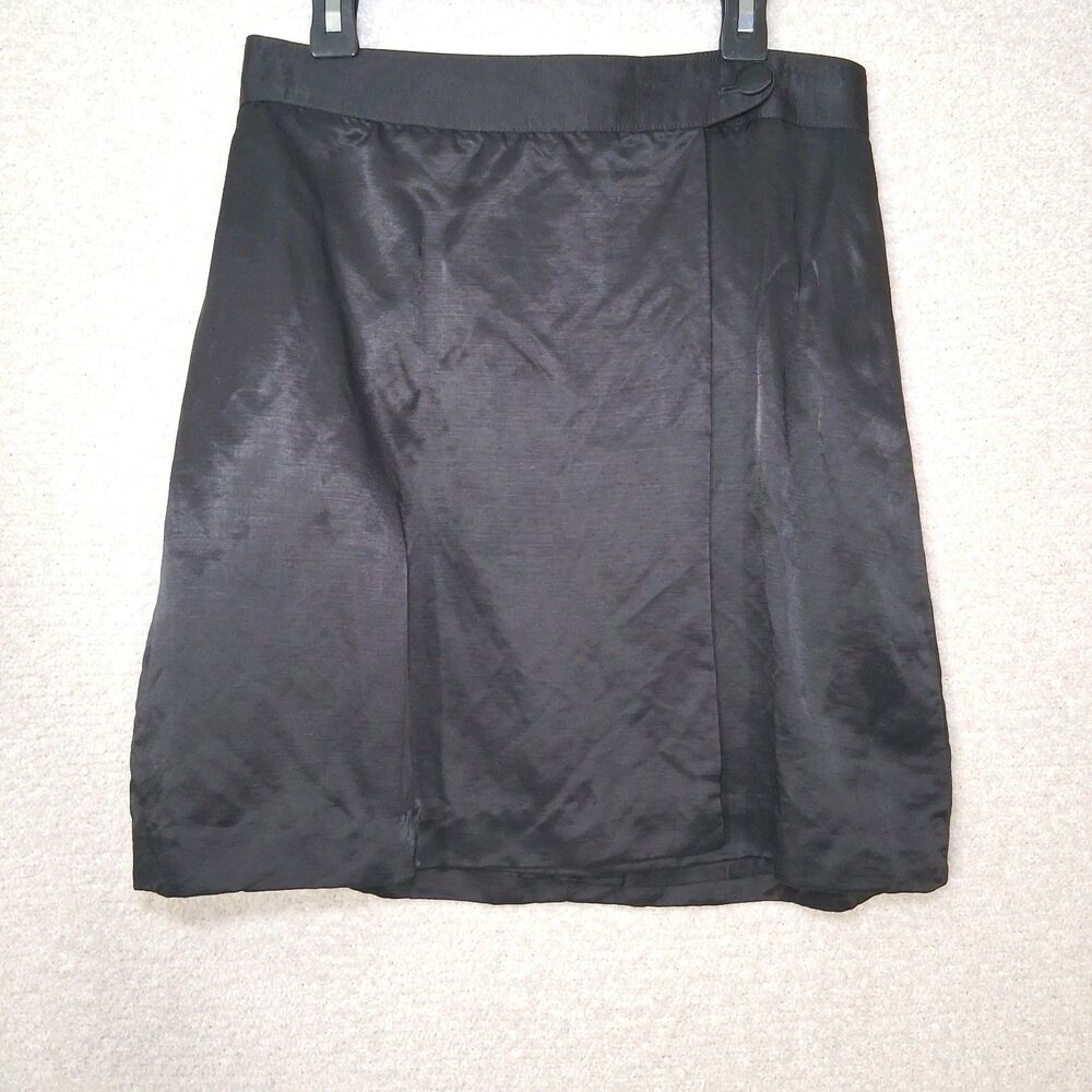 Vintage Satin Guess Wrap Mini Skirt Sz 8 Waist 27" 90s Y2k Twee Grunge Clueless